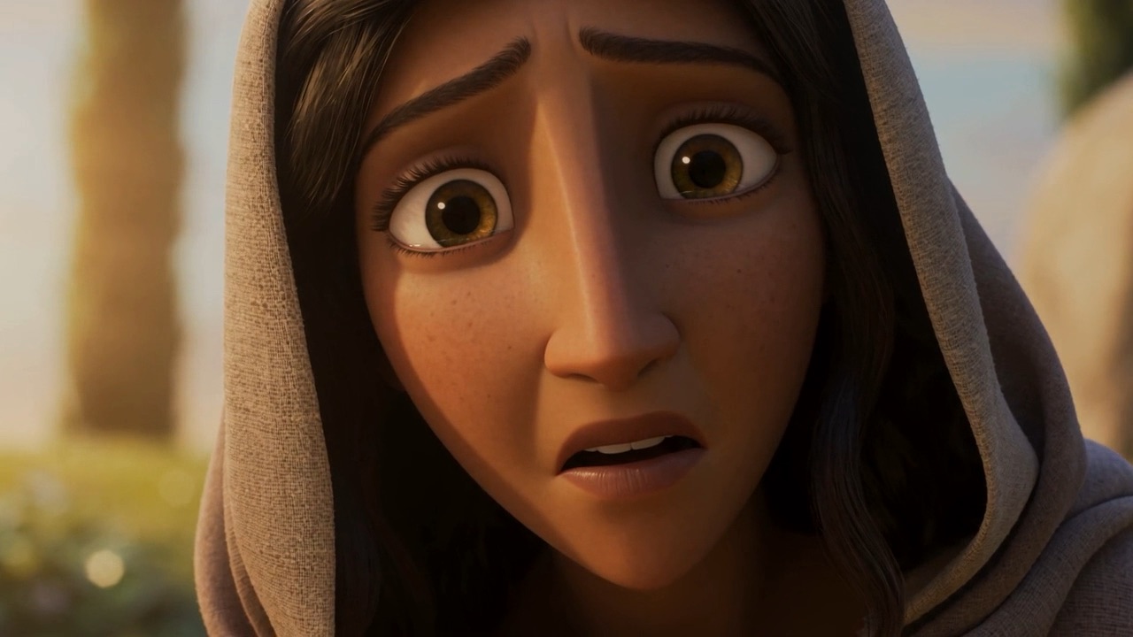 A woman's face, trying to understand