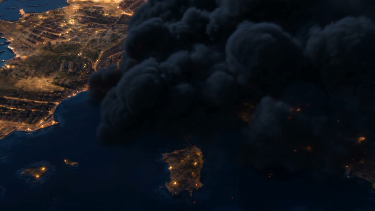 The smoke covers a whole stretch of the map