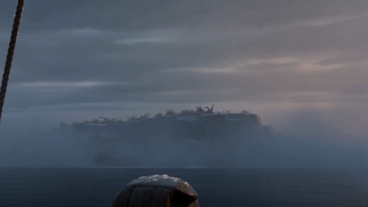 Fog, and something solid inside it