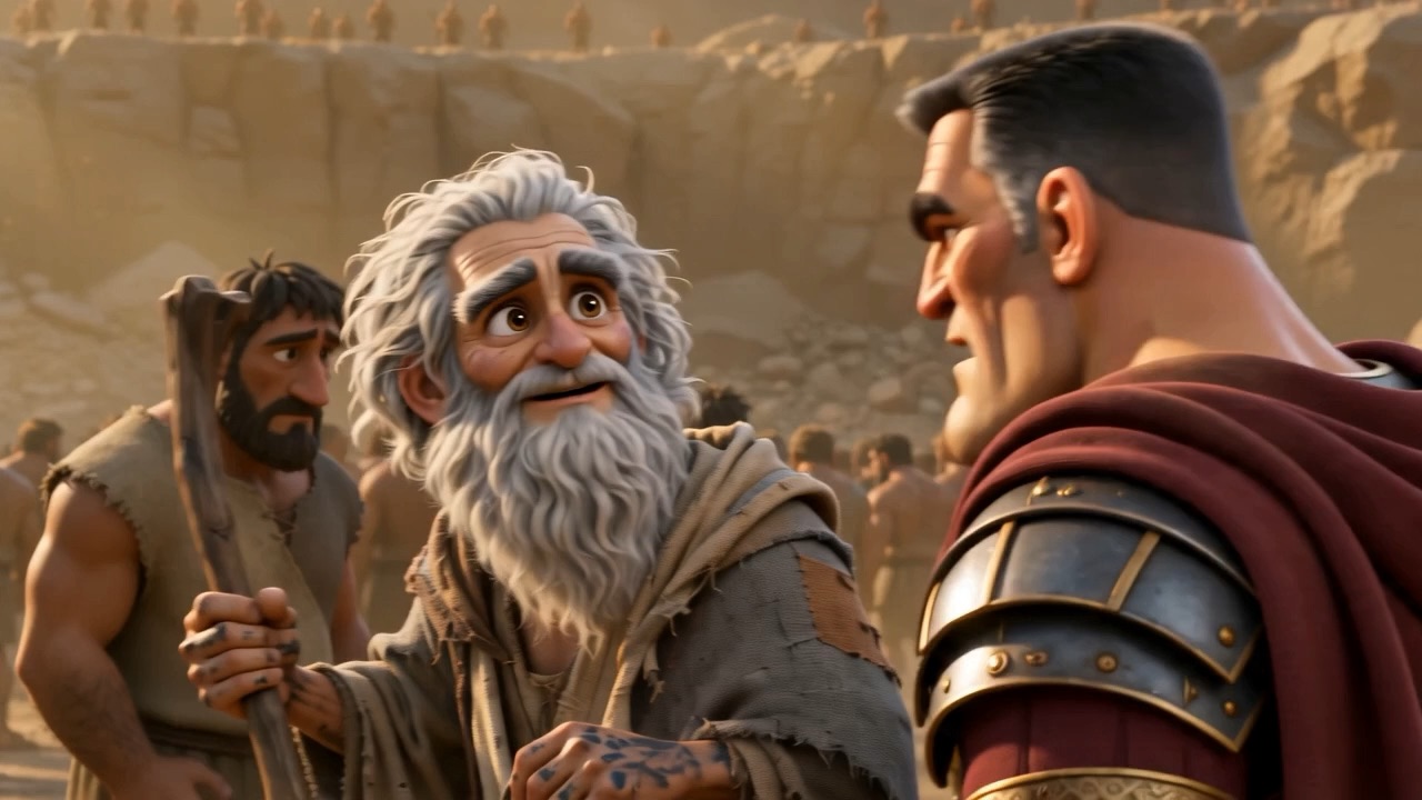 Old man. Sit down before you die on my island