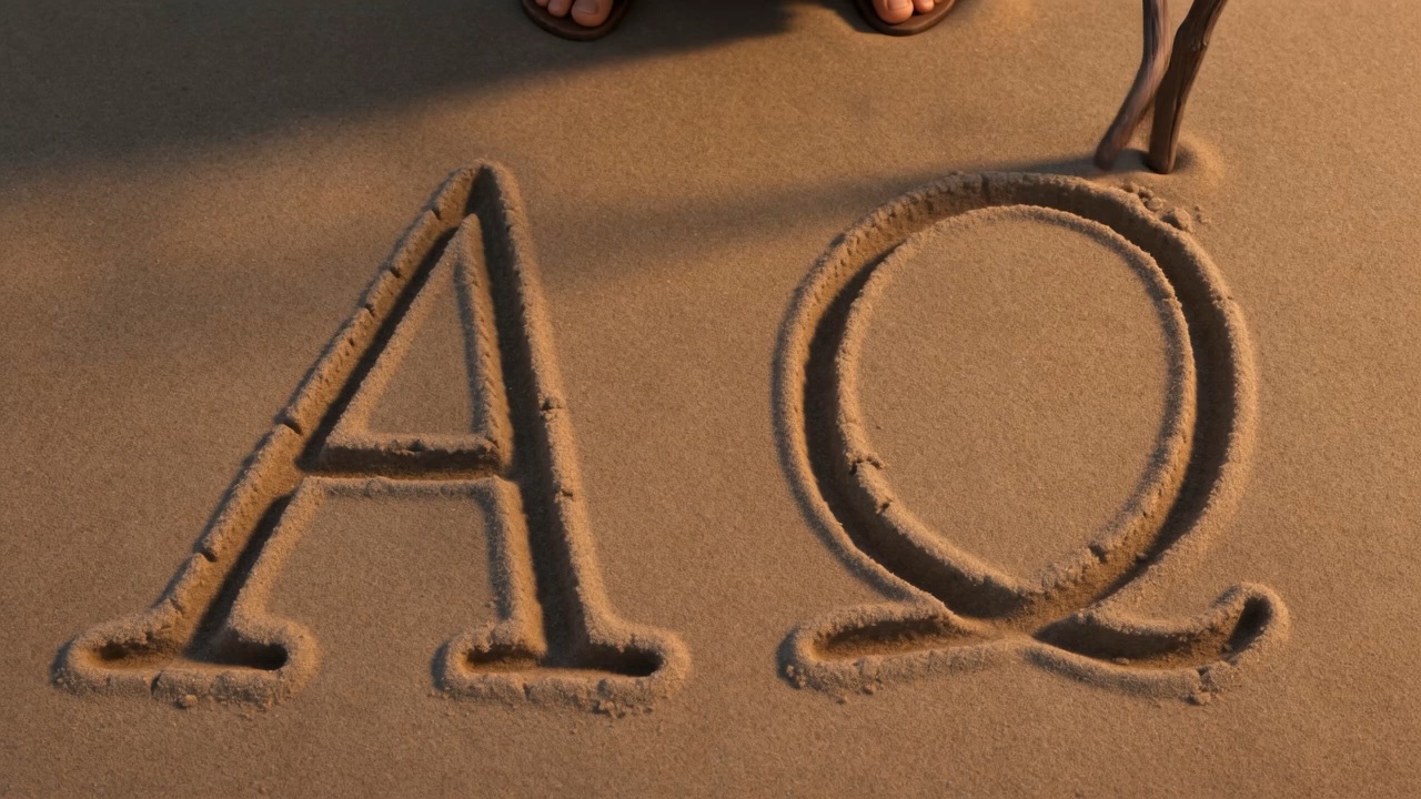 Alpha… and Omega. The first letter of everything, and the last