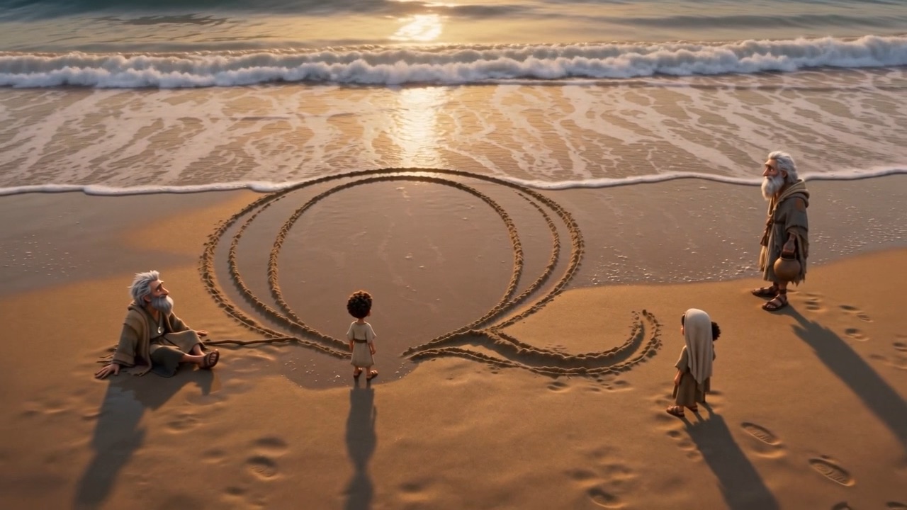 The tide slides up — and stops just short of the letters