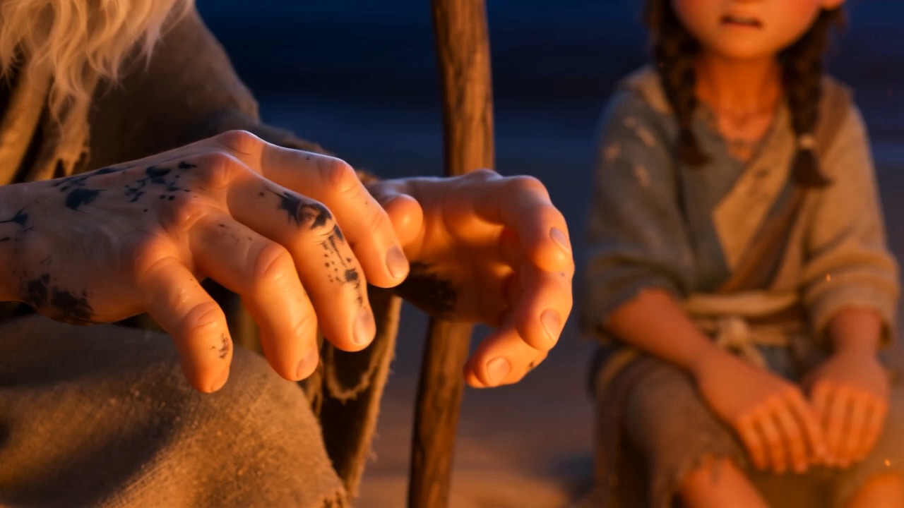 His hands sketch it in the firelight — a road where no road is
