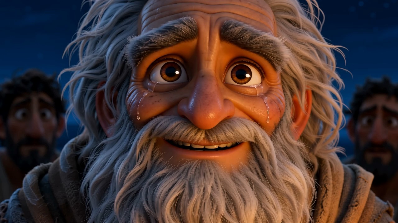 The smile fades into something deeper