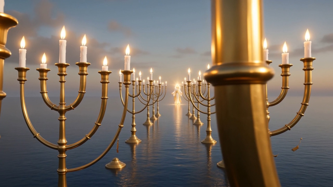 And down the golden aisle — someone is standing among them