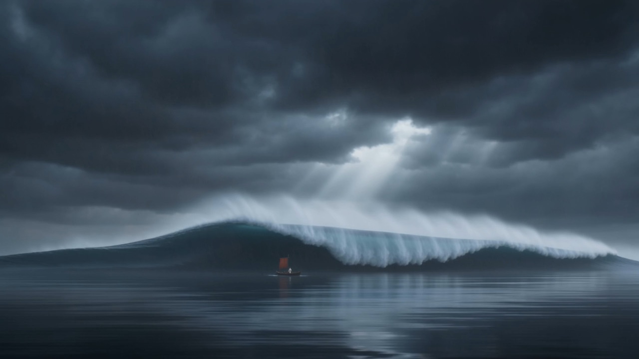 One word — and the storm lies down