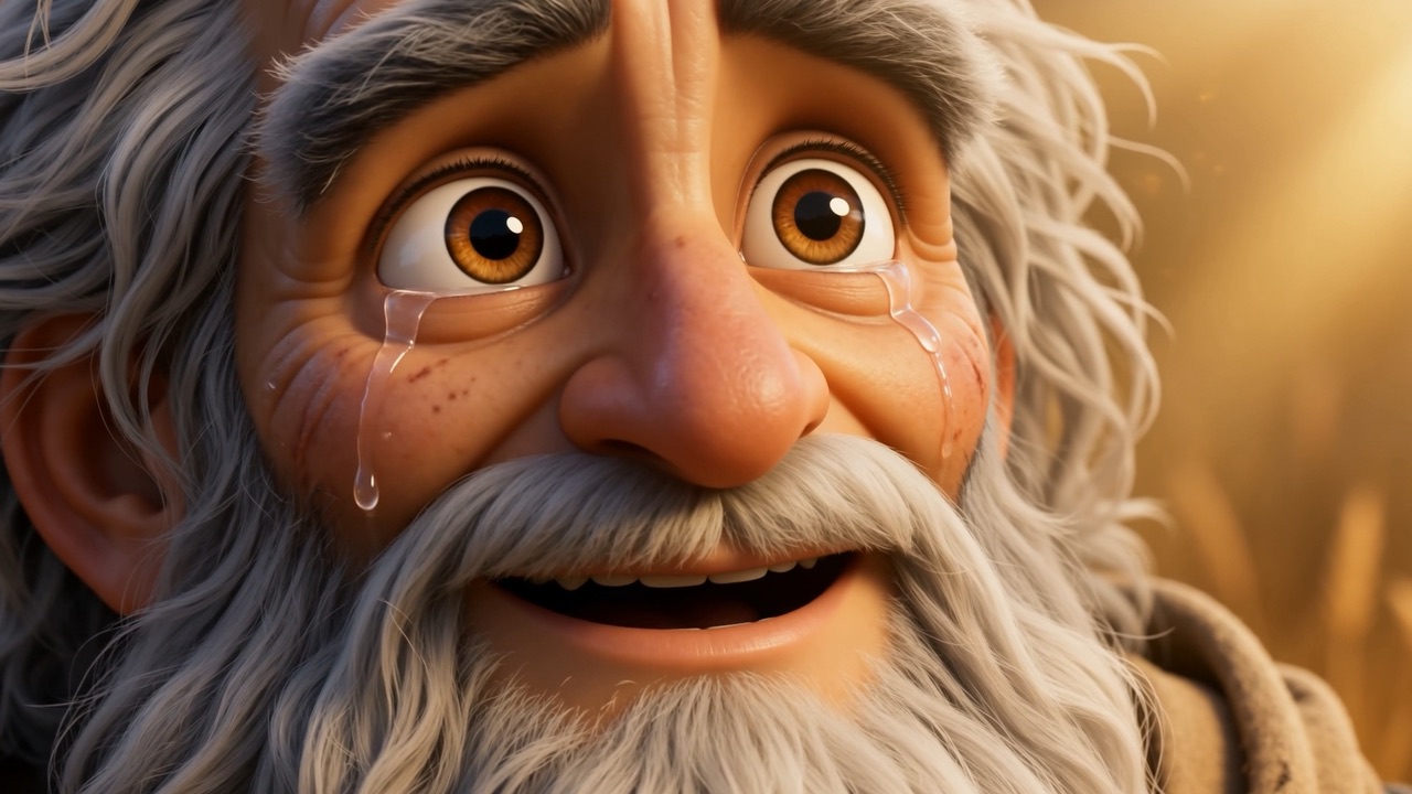 And the grin breaks through the tears