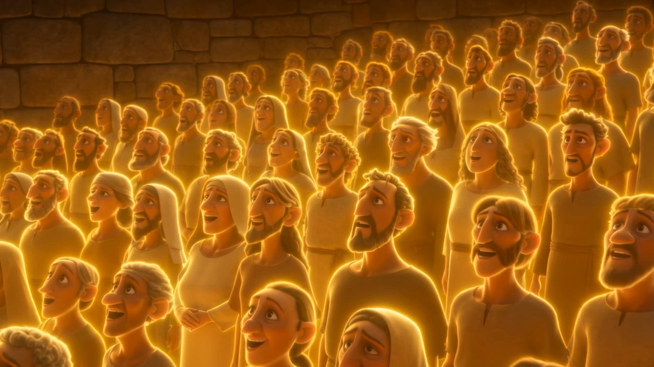 On one long-held note, the candle-gold deepens to true gold