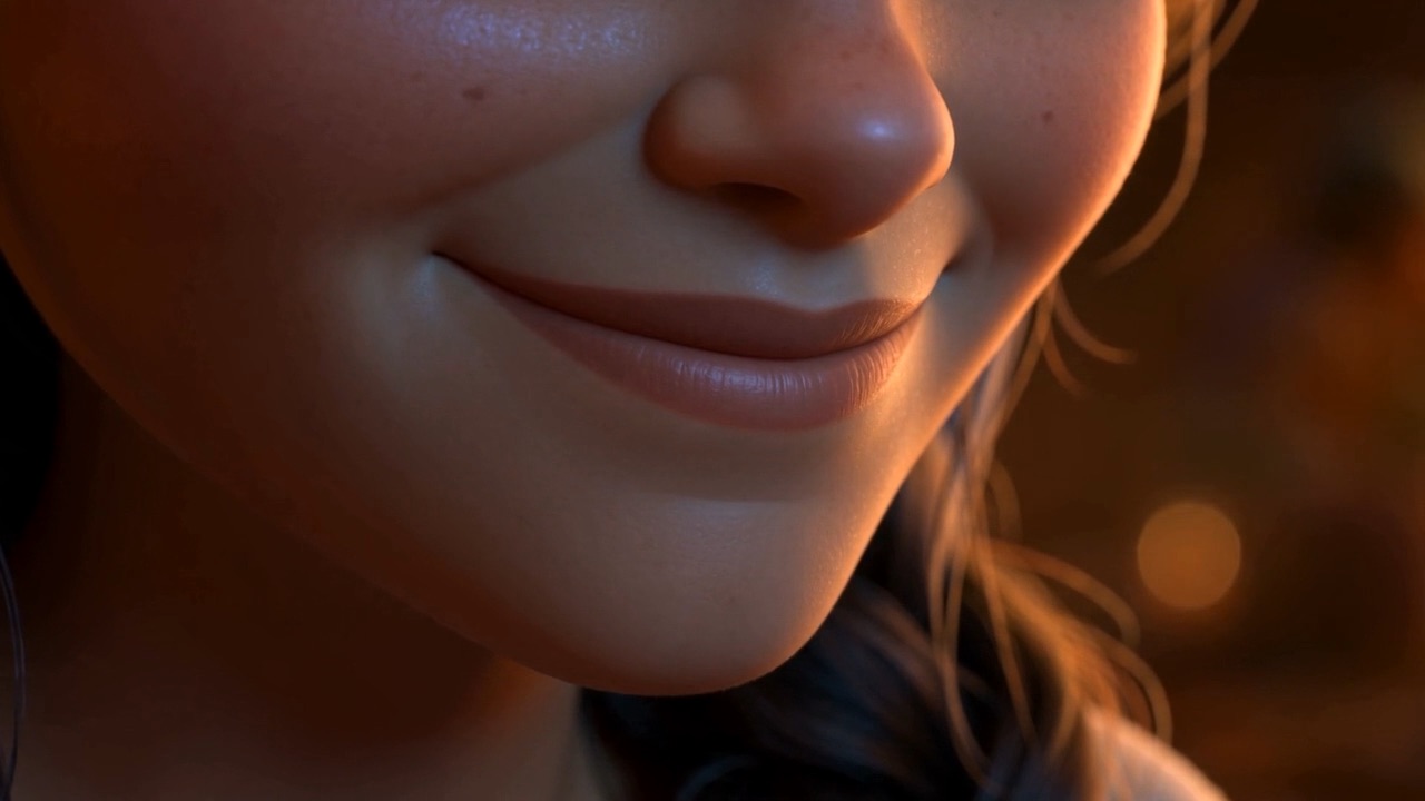 A small, unbeaten smile — the kind that has already won something
