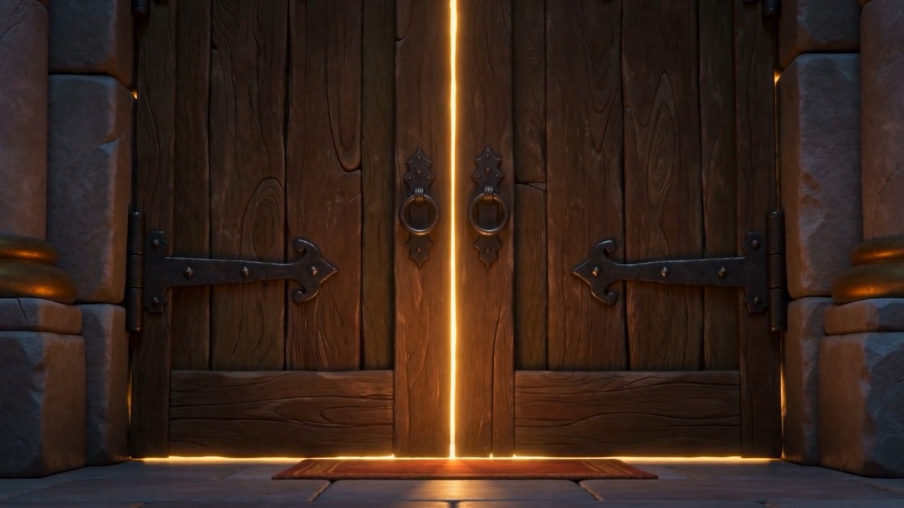A knock. Soft. Three warm raps, felt more than heard