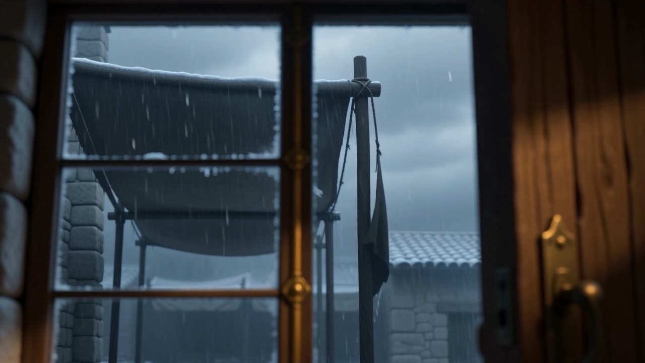 Winter rain. And the knocking goes on — gentle, faithful
