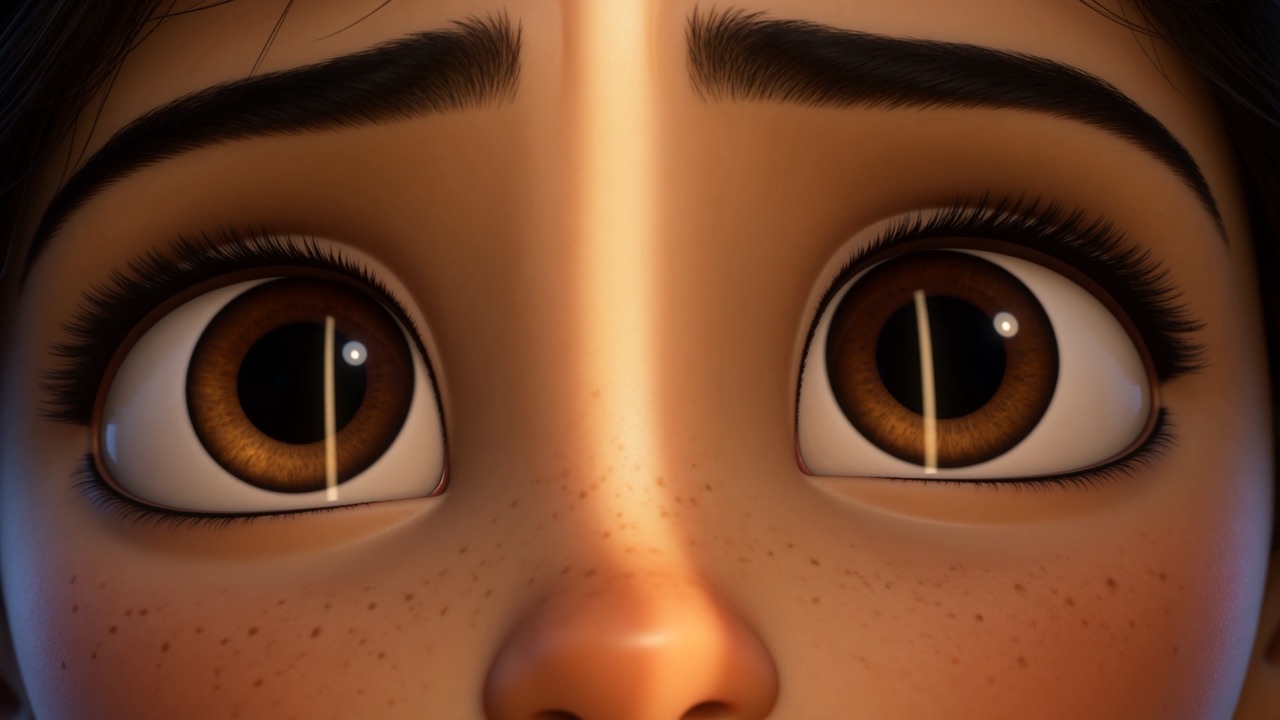 The enormous listening eyes, measuring the height of a door — and the shorter distance of a decision