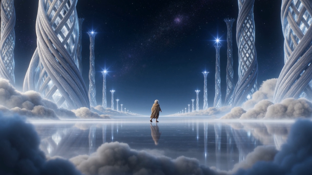 One small, wind-burned, sea-salted figure, standing in the country of glory