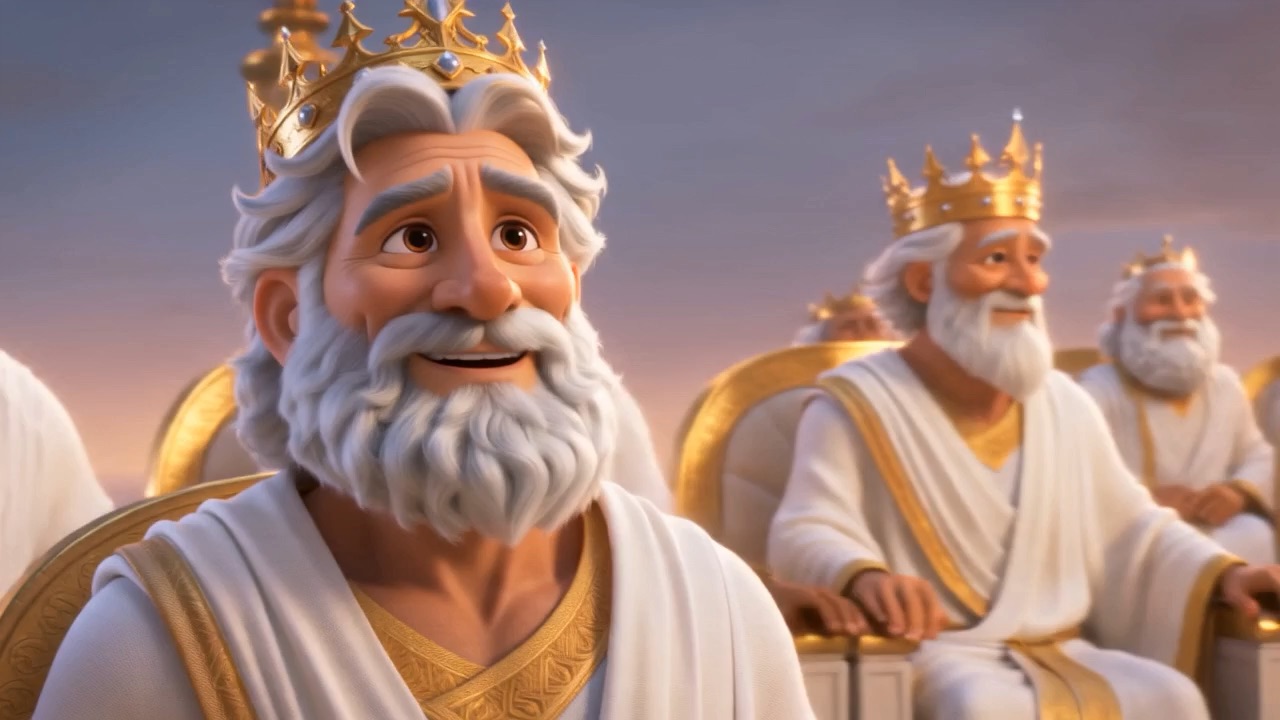 Ancient crowned kings of every nation, each one distinct
