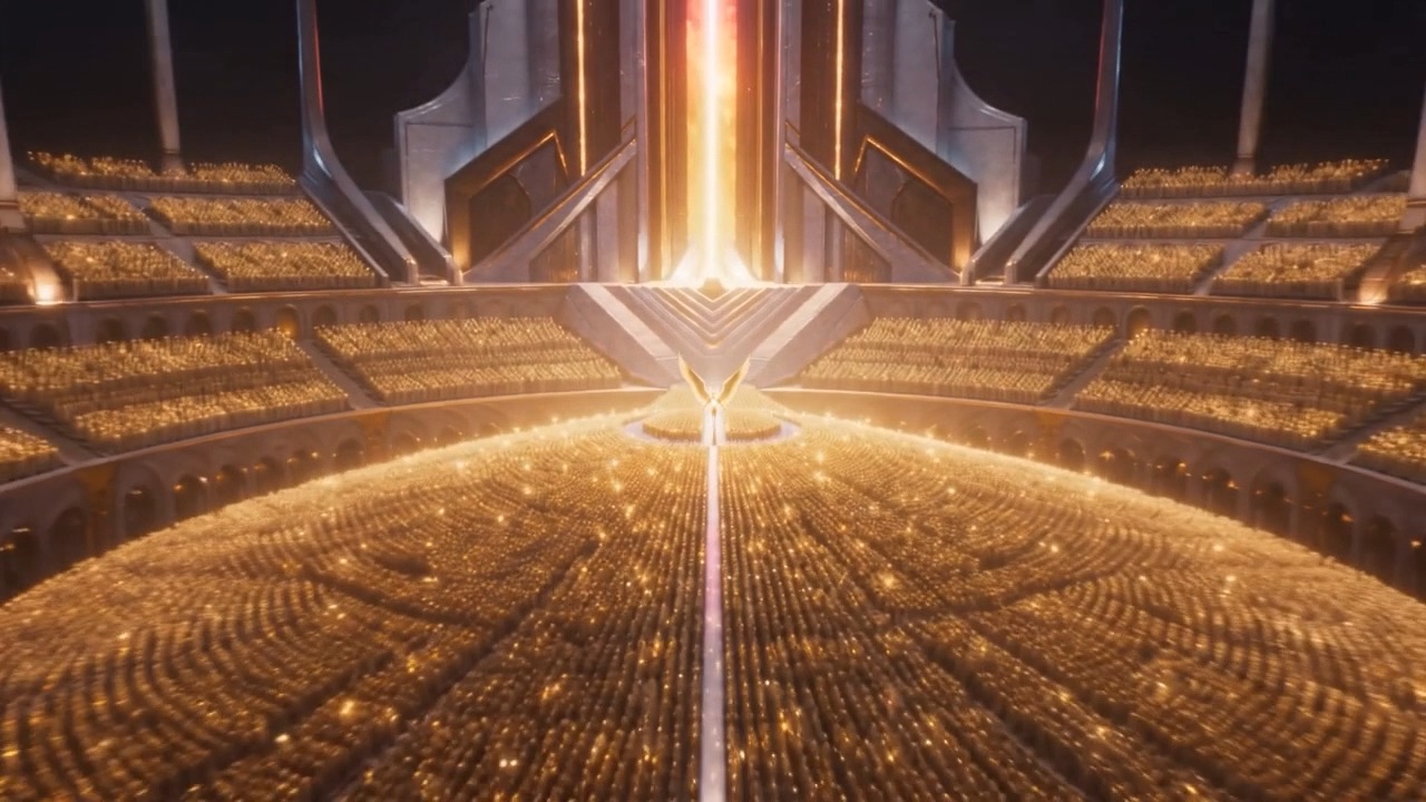 The question leaves him as a visible ring of light