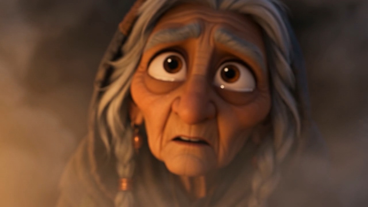 Inside it, faint as memory: a mother, praying through tears