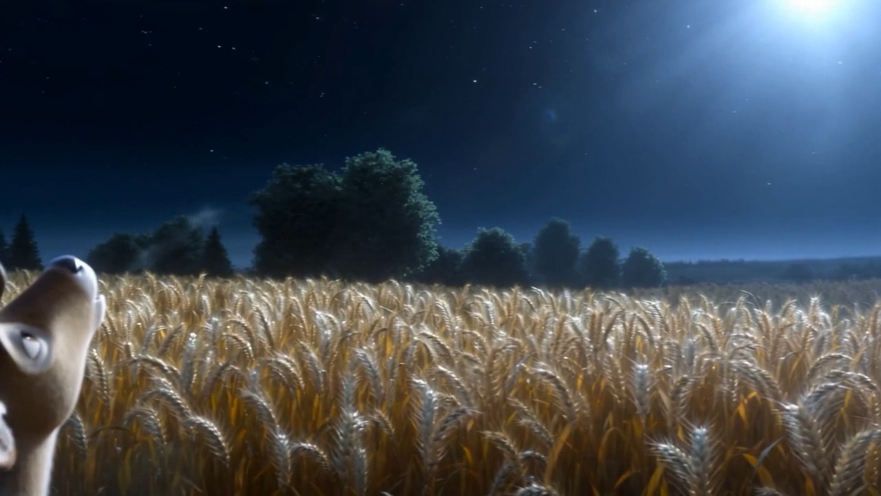 And whole fields of wheat stand up on end, like a congregation getting to its feet