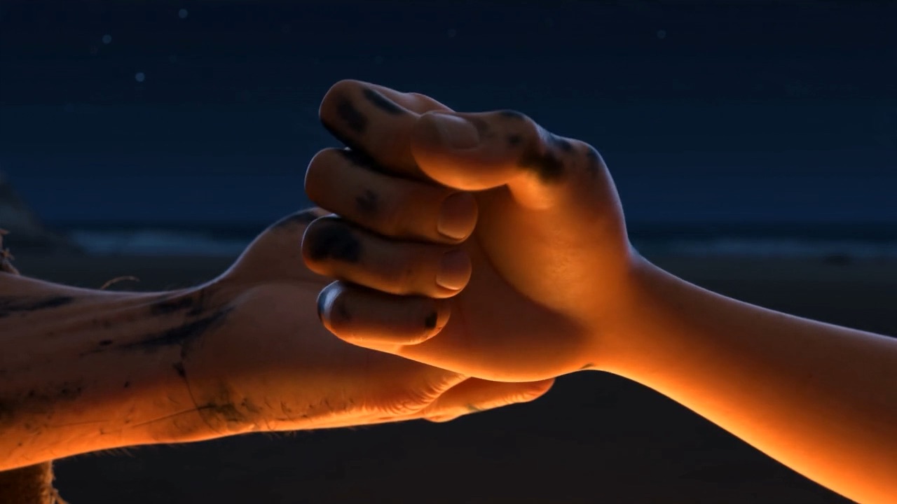 "Rome thinks strength is what you can take." The first hand closes