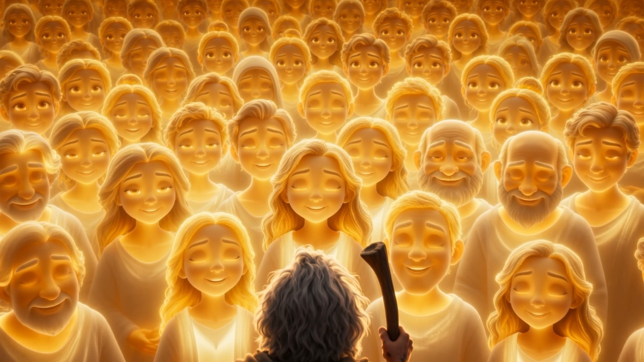 He knows faces in here. Some of them are his own dear names