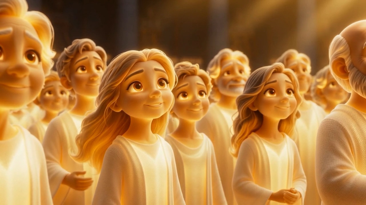The suggested faces lift — every one of them turning the same way at once
