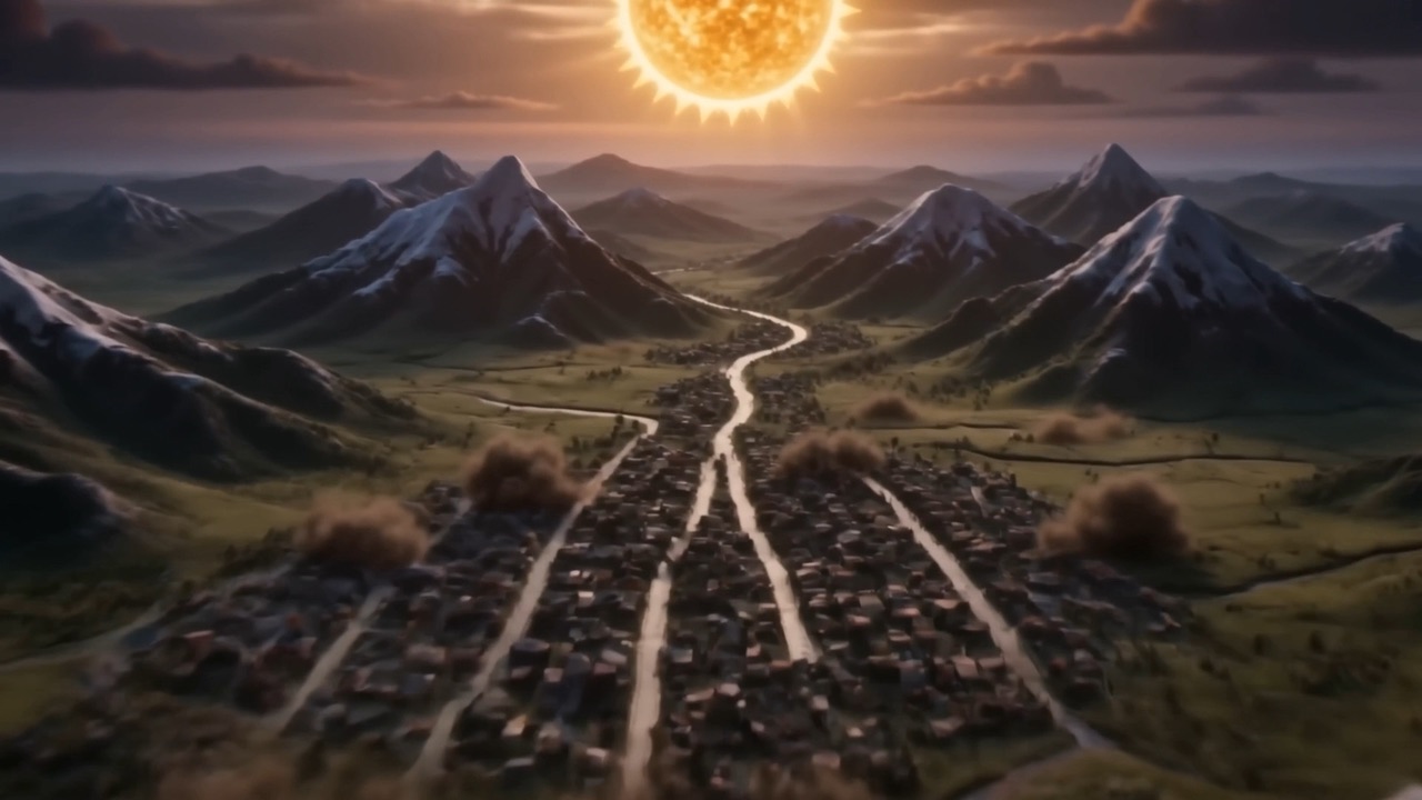 Morning over the living map — the reliable sky, one last time