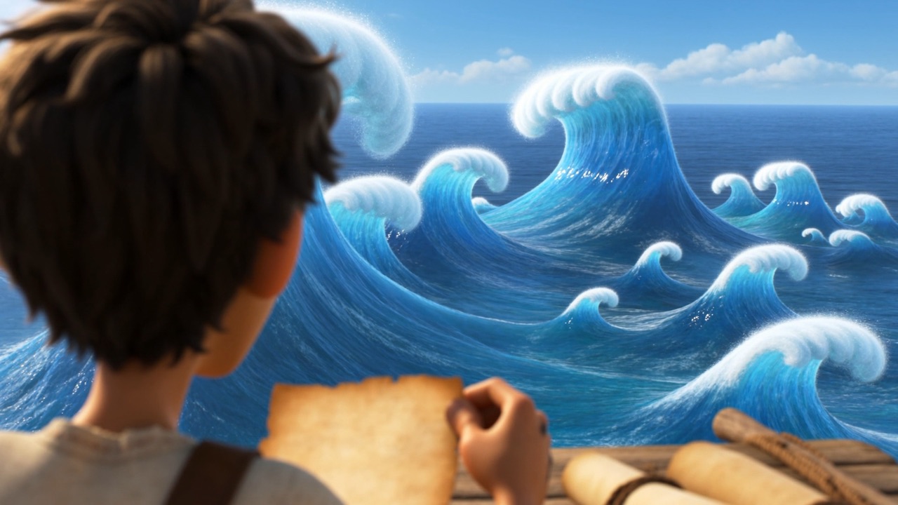 The surf's endless noise — simply gone