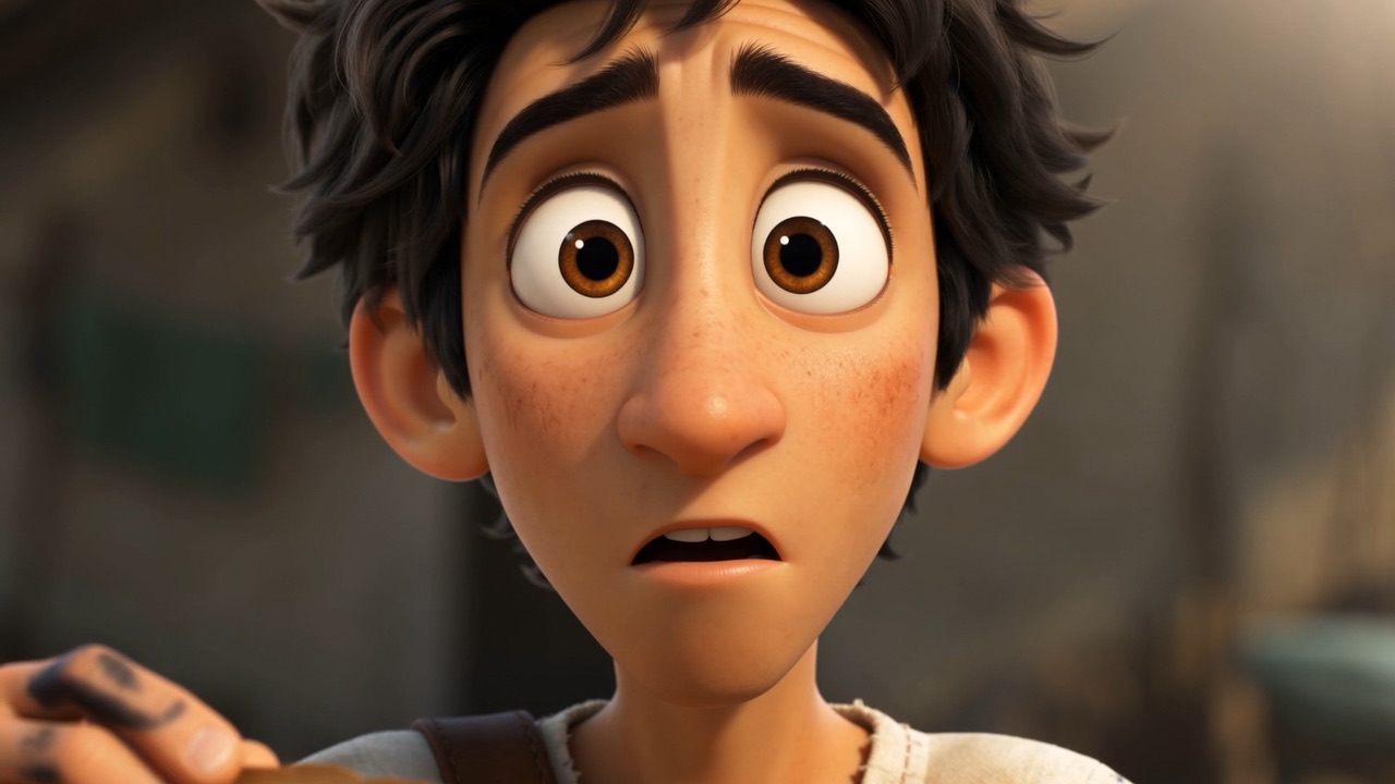 A boy in a world that has stopped breathing