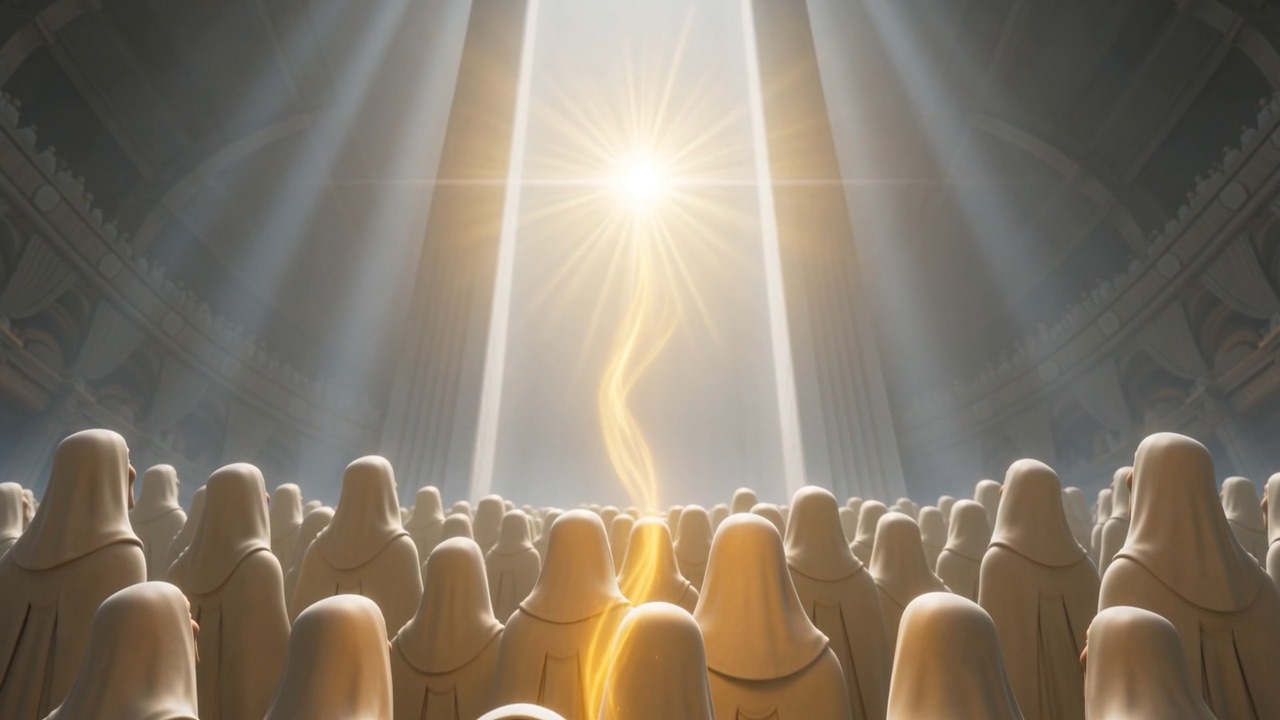 Up through the ranks, unhurried, all the way to the light