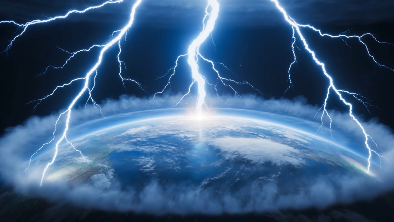 Lightning forking from one horizon to the other