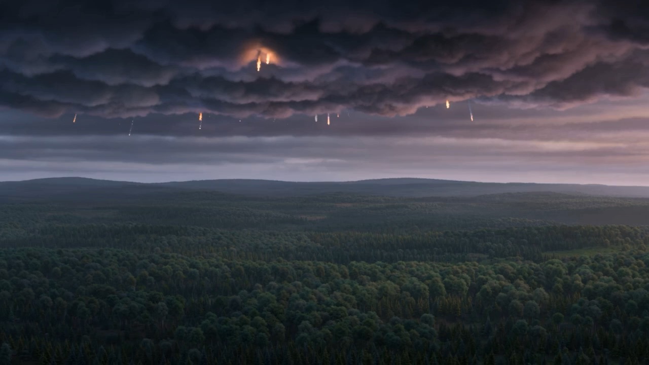 The sky delivers the impossible: ice and fire through the same air