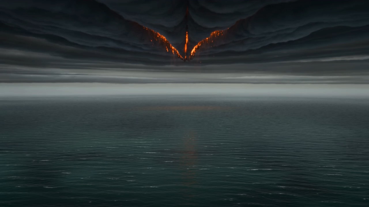 The sky tears — and something comes through it