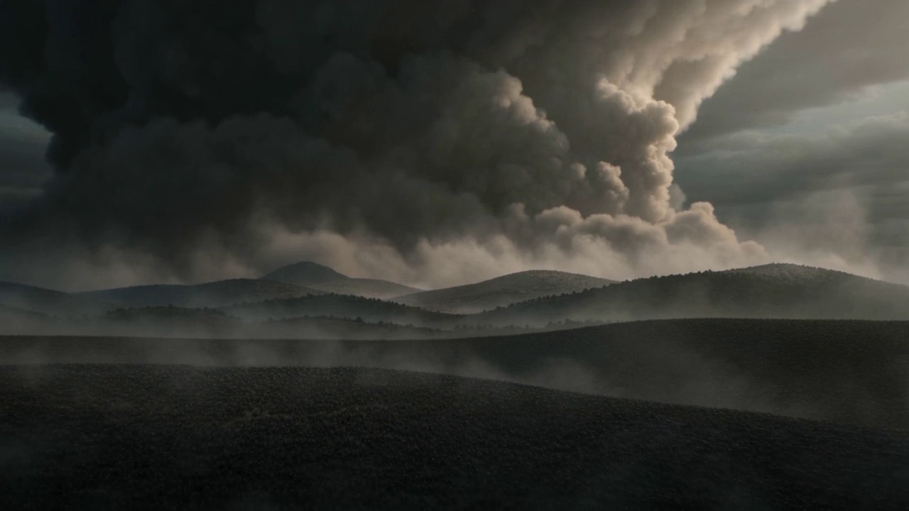 Always at distance. Always half-lost in its own smoke