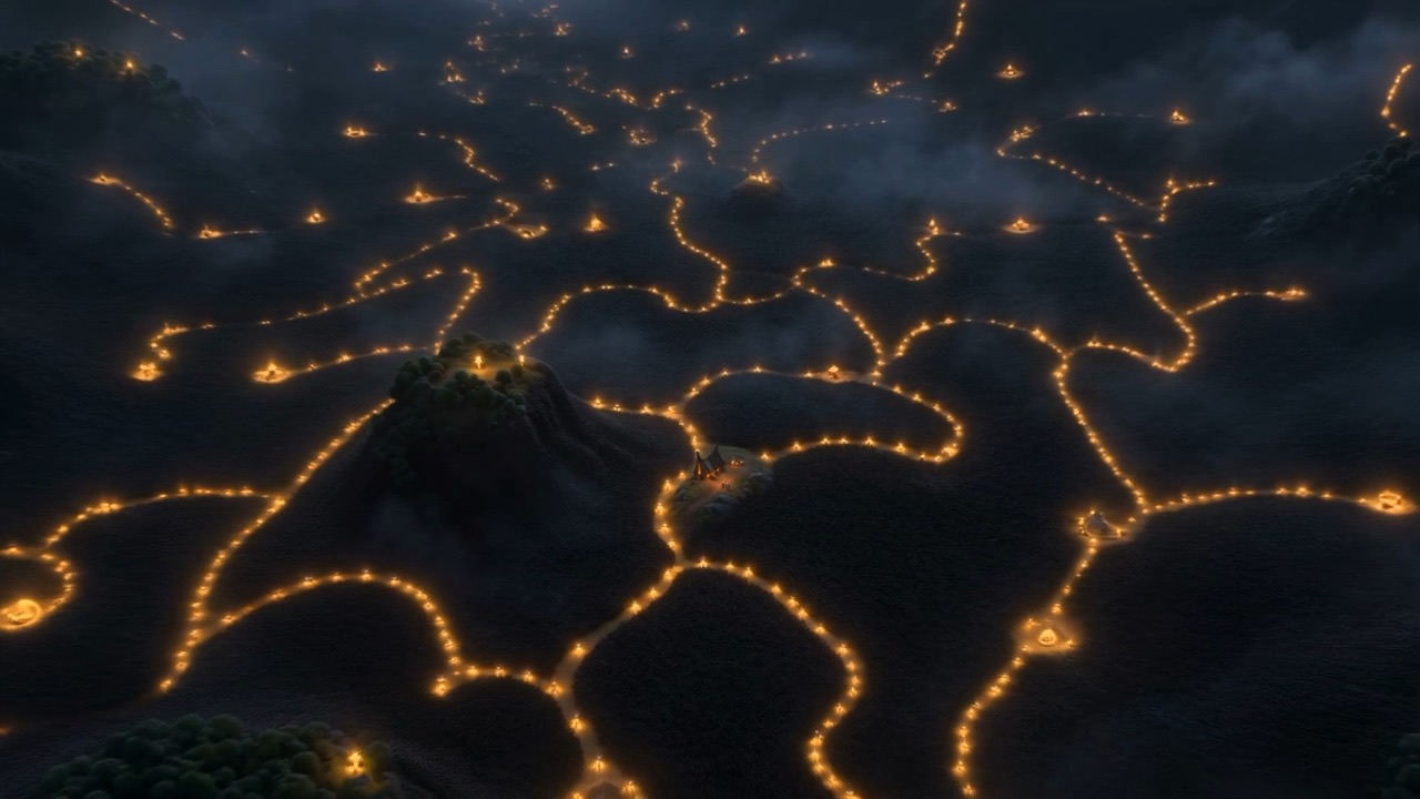 Every one of them an island of untouched calm in the flowing dark