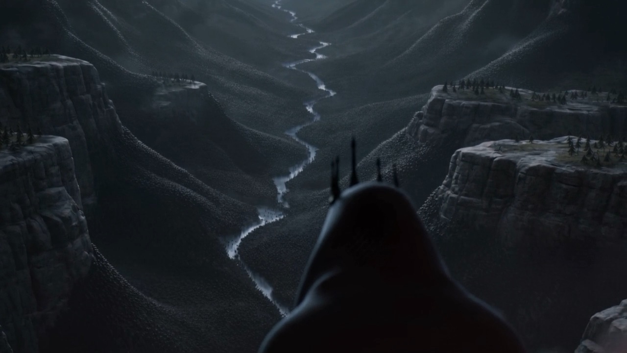 Below, its swarm flows wherever it looks