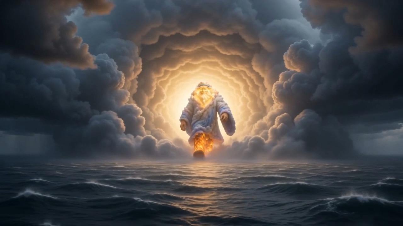The storm stops being weather and becomes somebody, coming on