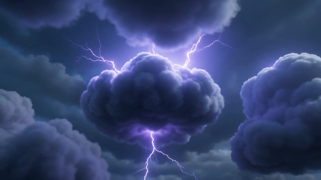 Thunder-voices speaking from quarter to quarter of the storm