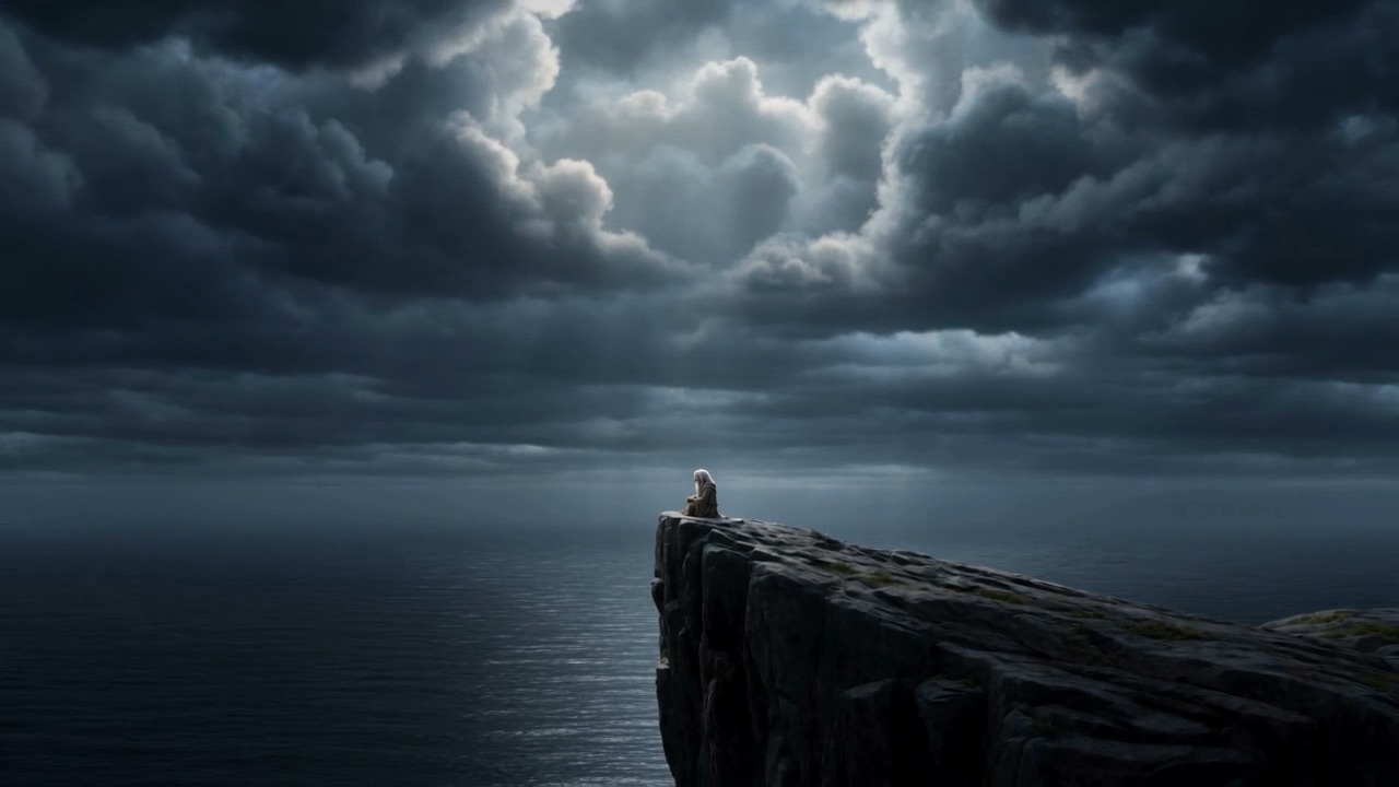 One small scribe, under a sky full of things people will wonder about forever