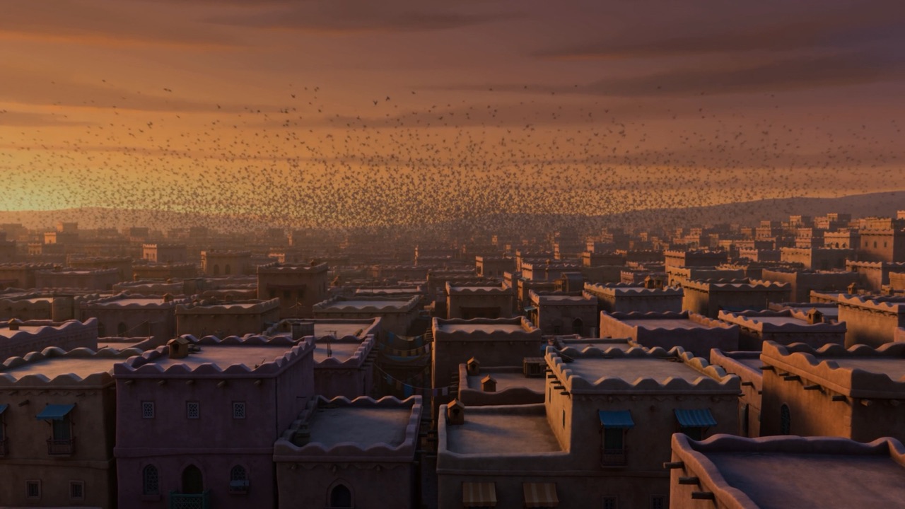 And every bird on every roof goes up at once