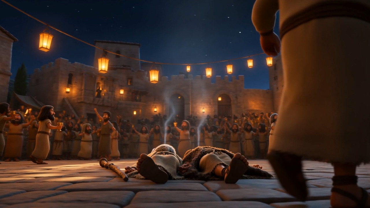 And around the circle nobody will step into, the lanterns swing and the dancing starts