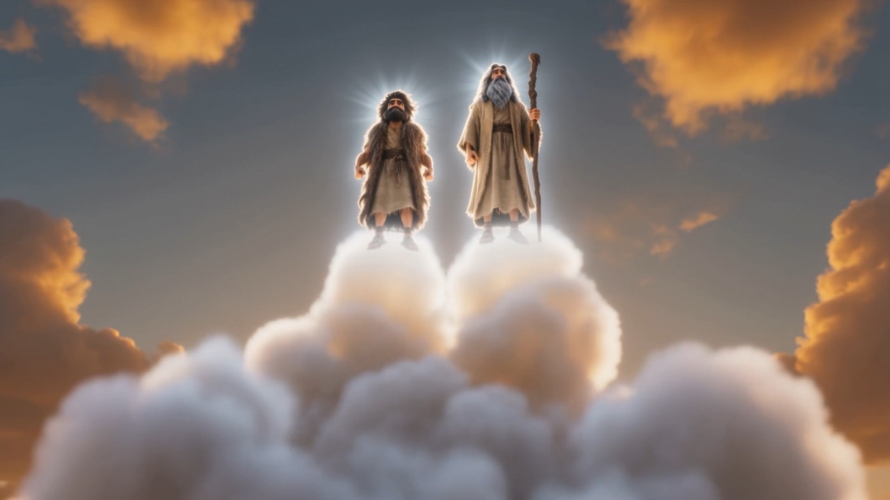Up they go — unhurried, escorted, royal