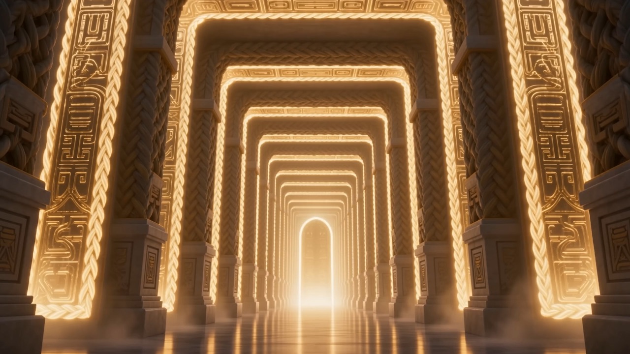 Rank behind rank behind rank, a corridor of glory unlocking toward its heart