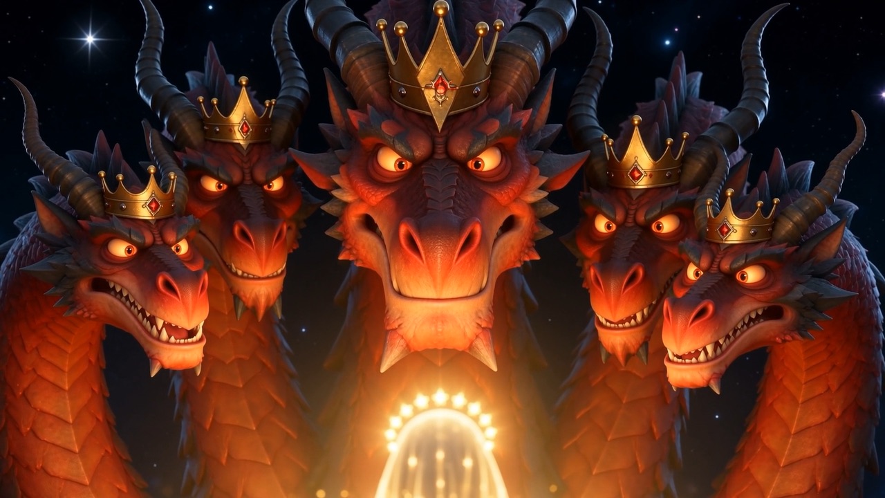 Chins near the dark, crowns tilted, every eye fixed upward on her light