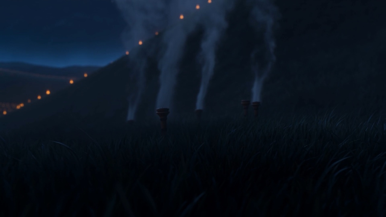 And where gold stood, thin threads of smoke stand instead