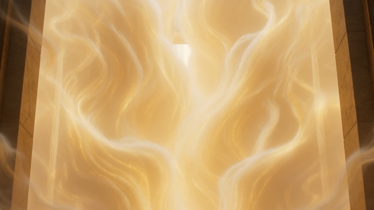 And then the doorway itself: a breathing wall of brightness, and no way through