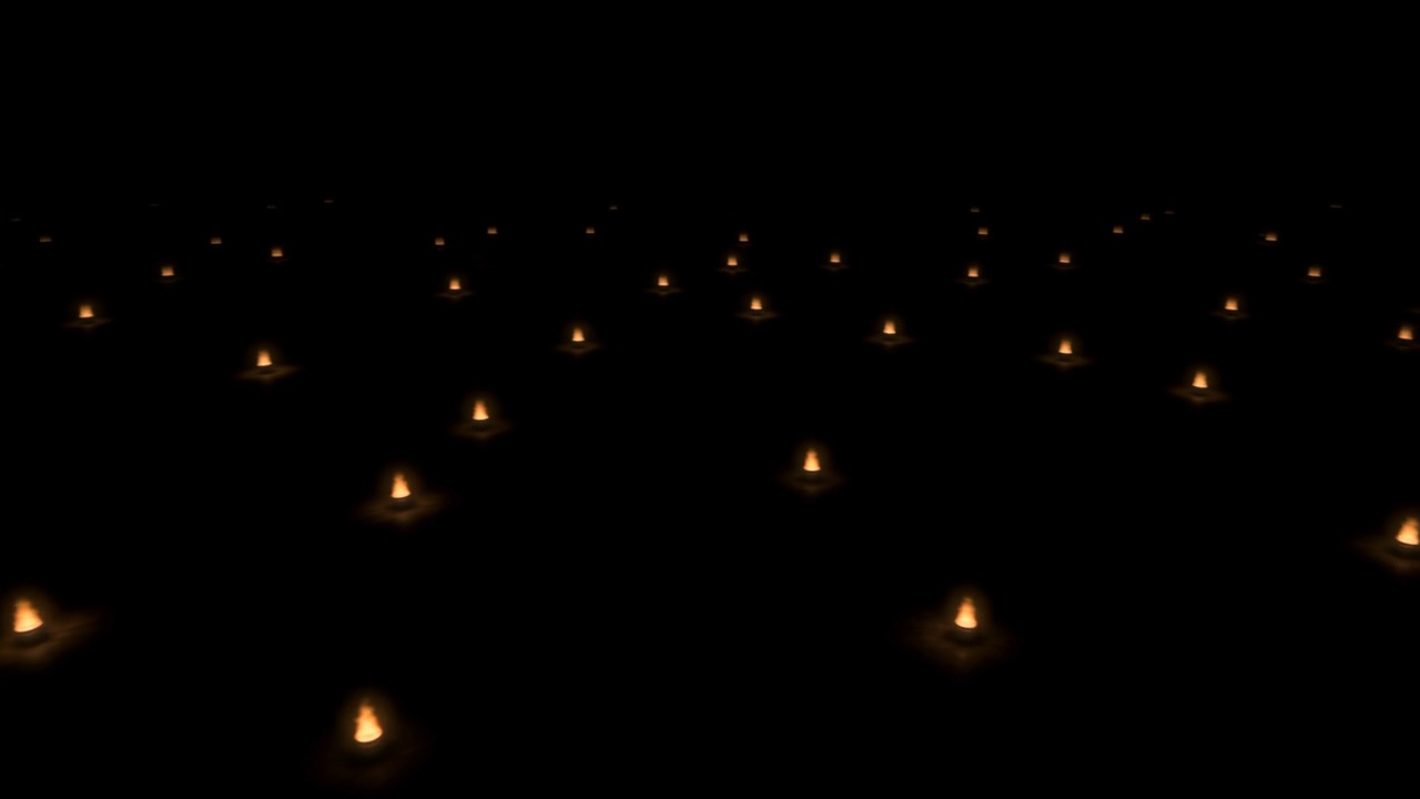 Inside it, torches. Dozens of them, lighting nothing at all but themselves