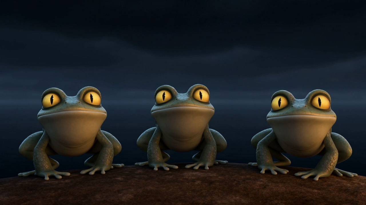 Three of them now, righting themselves, lamp-yellow eyes turning to the horizon as one