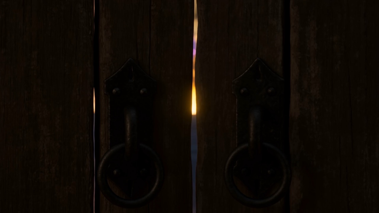 Far from the jeweled boast, a small side gate in the wall