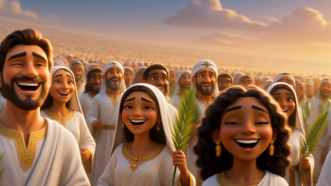And then, mid-song, the joy changes key — the singing starts to laugh