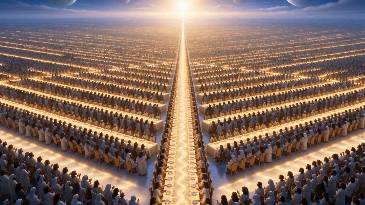 Tables of light, filling like a sky filling with stars
