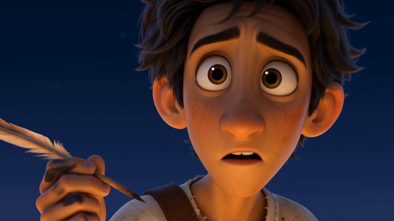 The boy's pen stops. A wedding? But the world is ending